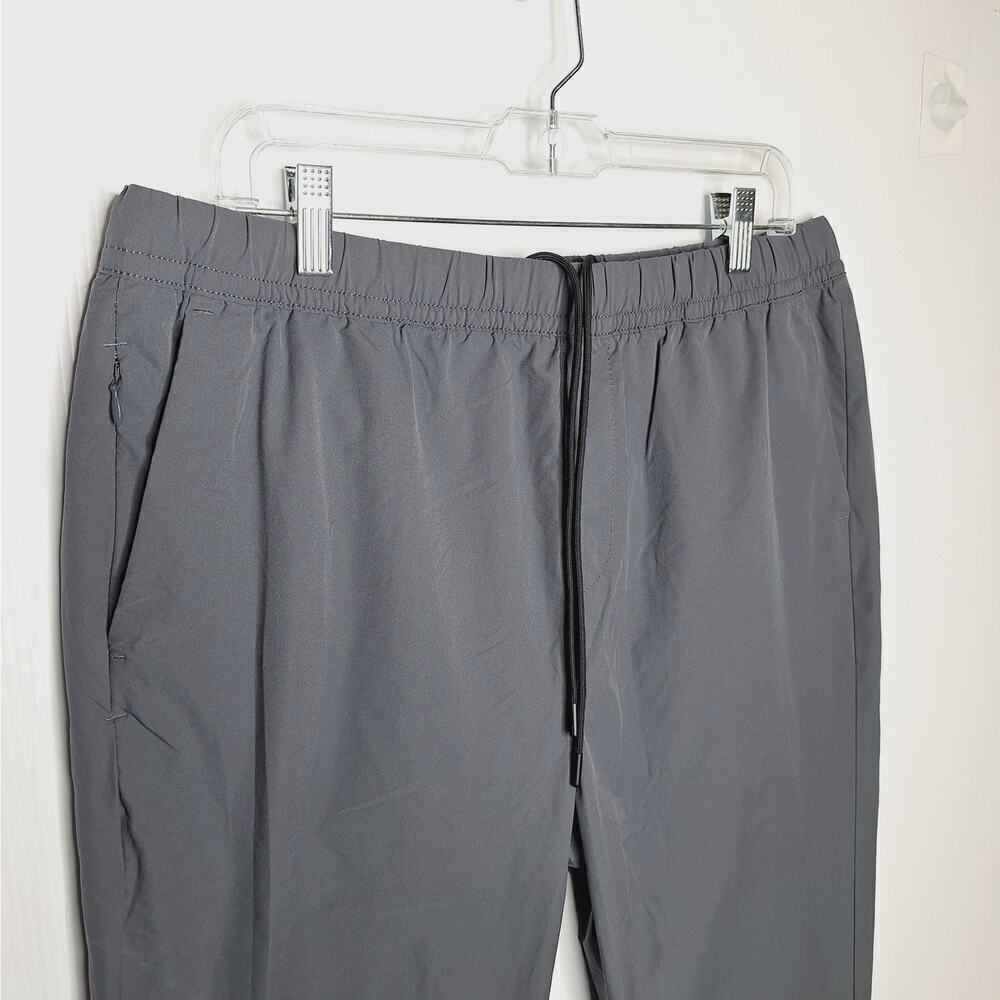 Banana Republic Men's Jogger Pants Performance Stretch Large Gray Drawstring - Picture 5 of 10